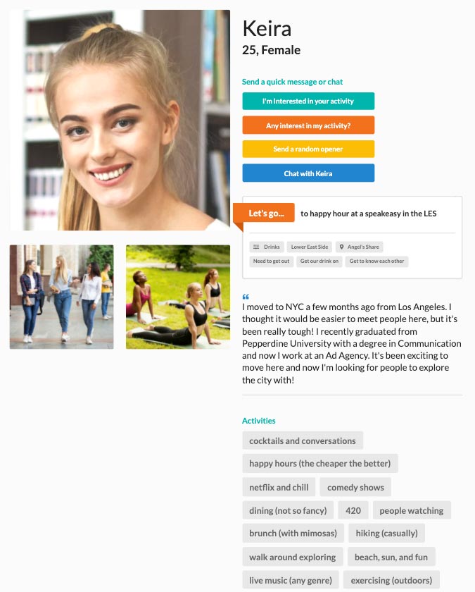 Find Friends Profile